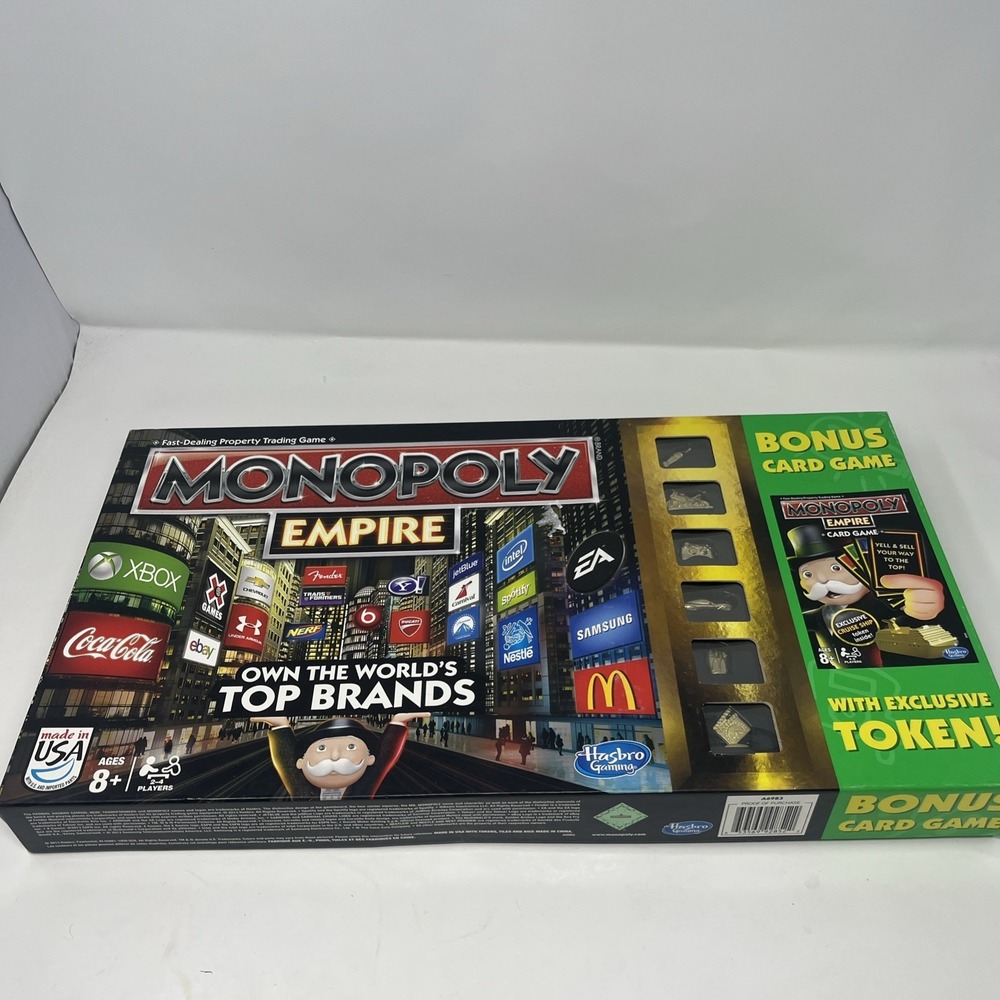 Monopoly EMPIRE Top Brands Board Exclusive Cruise Ship Gold Token Incomplete